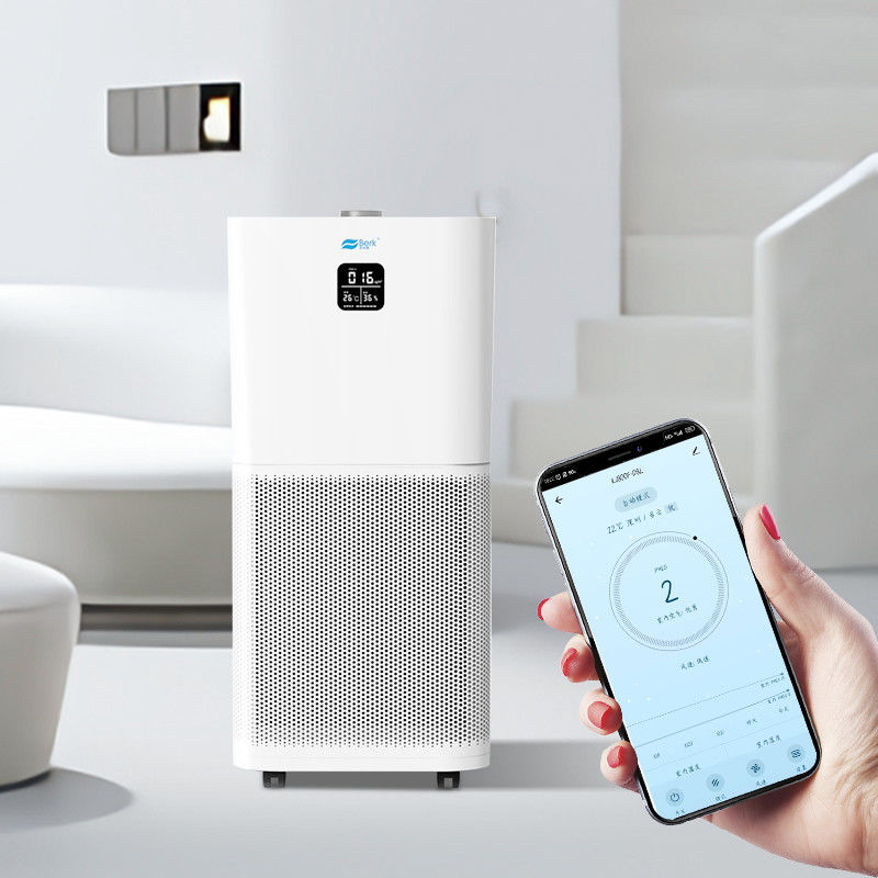 ประเทศจีน 650 M3/H HEPA เครื่องกรองอากาศครัวเรือน 50W 110V-220V พร้อมควบคุม WIFI โรงงาน